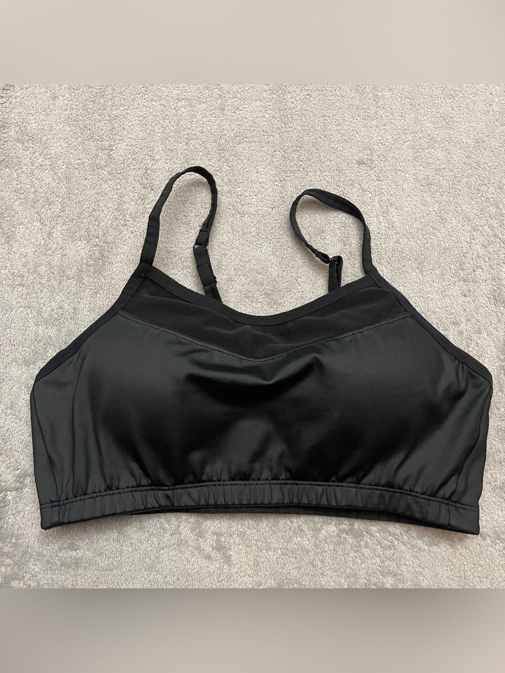 Moving Comfort Sports Bra Black Medium 34-36 AB Cross Back Wirefree